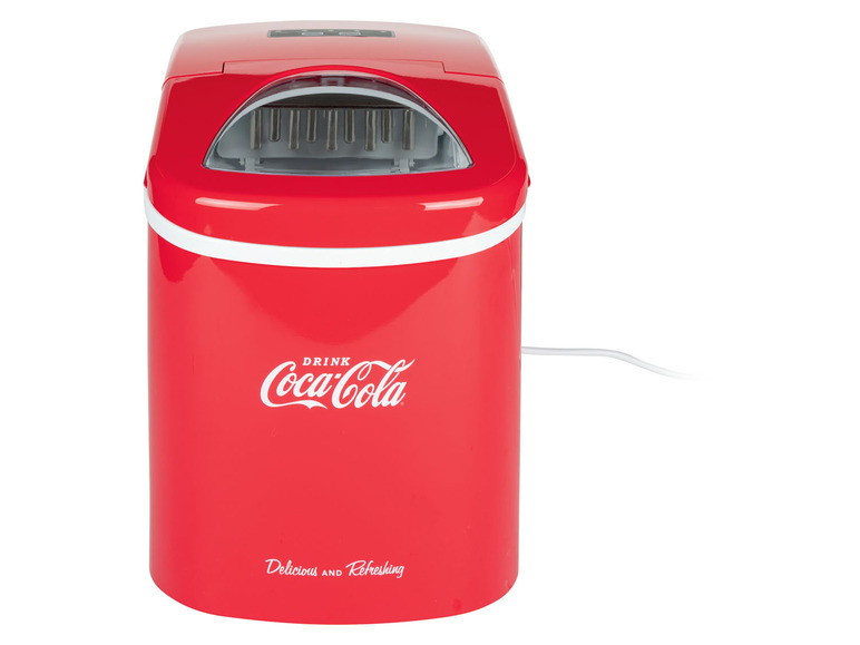 Gehe zu Vollbildansicht: Coca Cola Eiswürfelbereiter SEB-14CC, 2,2 L, mit LED-Display - Bild 1