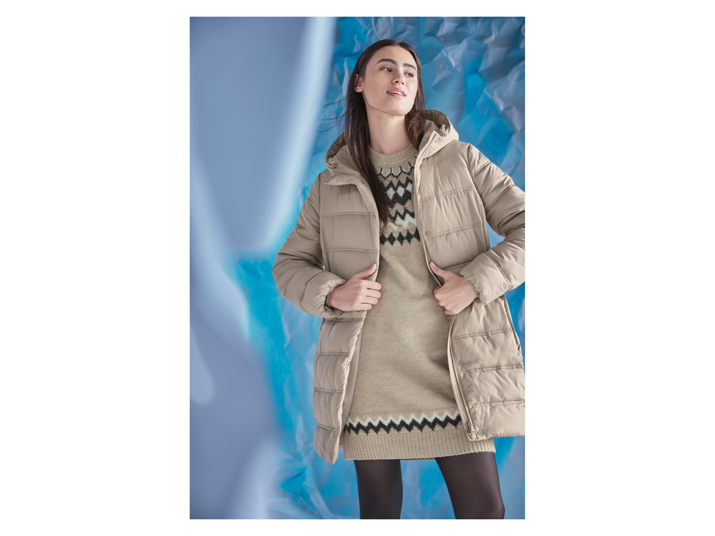 Thumbnail - esmara® Damen Strickkleid (Beige, XL(48/50))