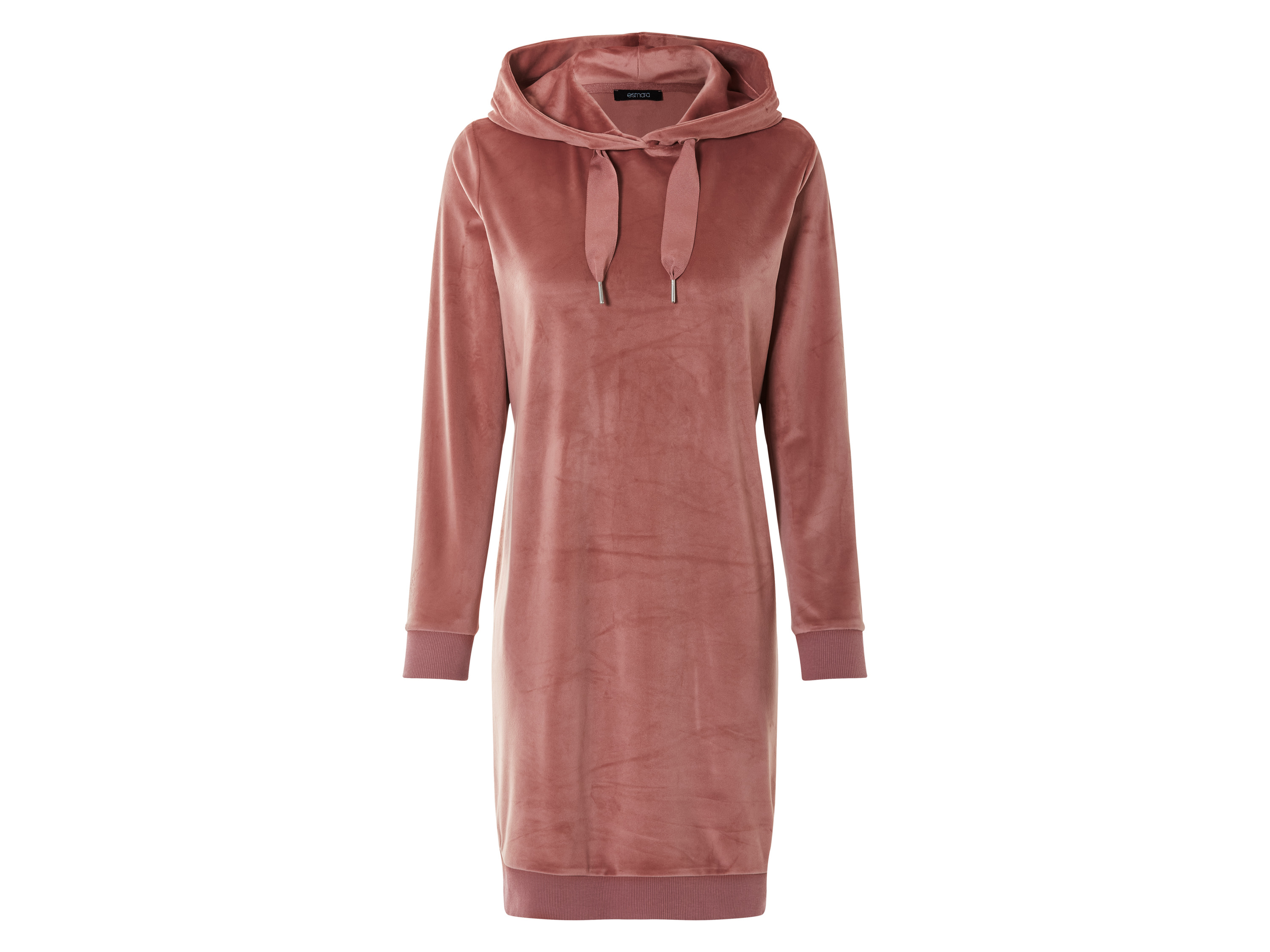 esmara® Damen Kleid Nicki (Rose, S(36/38))““ | Kapuze mit Bindeband, Bündchen an Saum und Ärmeln