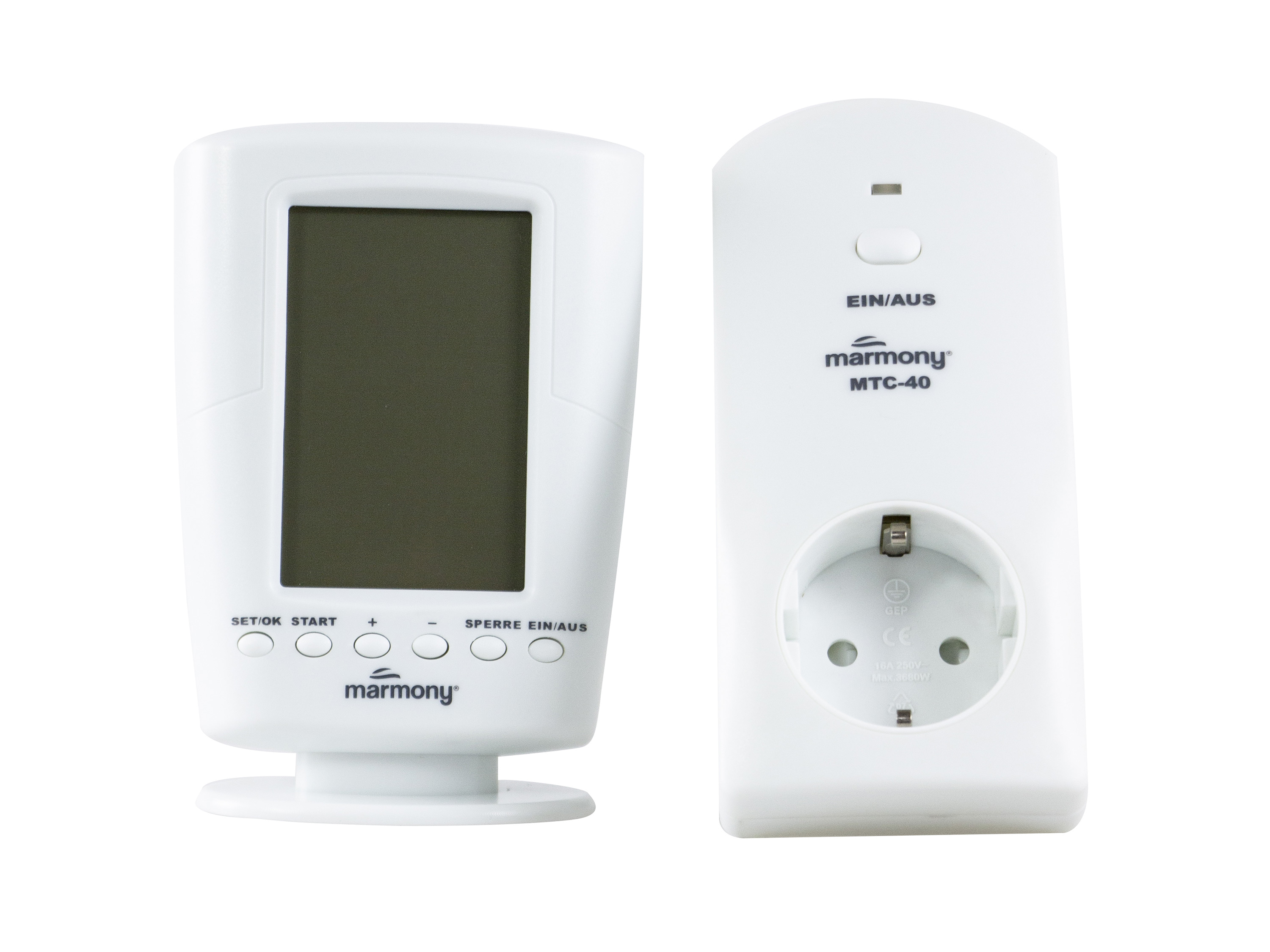 Thumbnail - marmony® Marmor Infrarot-Heizkörper inkl. Thermostat MTC-40 (Carrara-anthrazit, 100 x 40 cm (800 Watt))