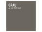 Ein RAL 7039 Grauton-Farbmuster, matt.