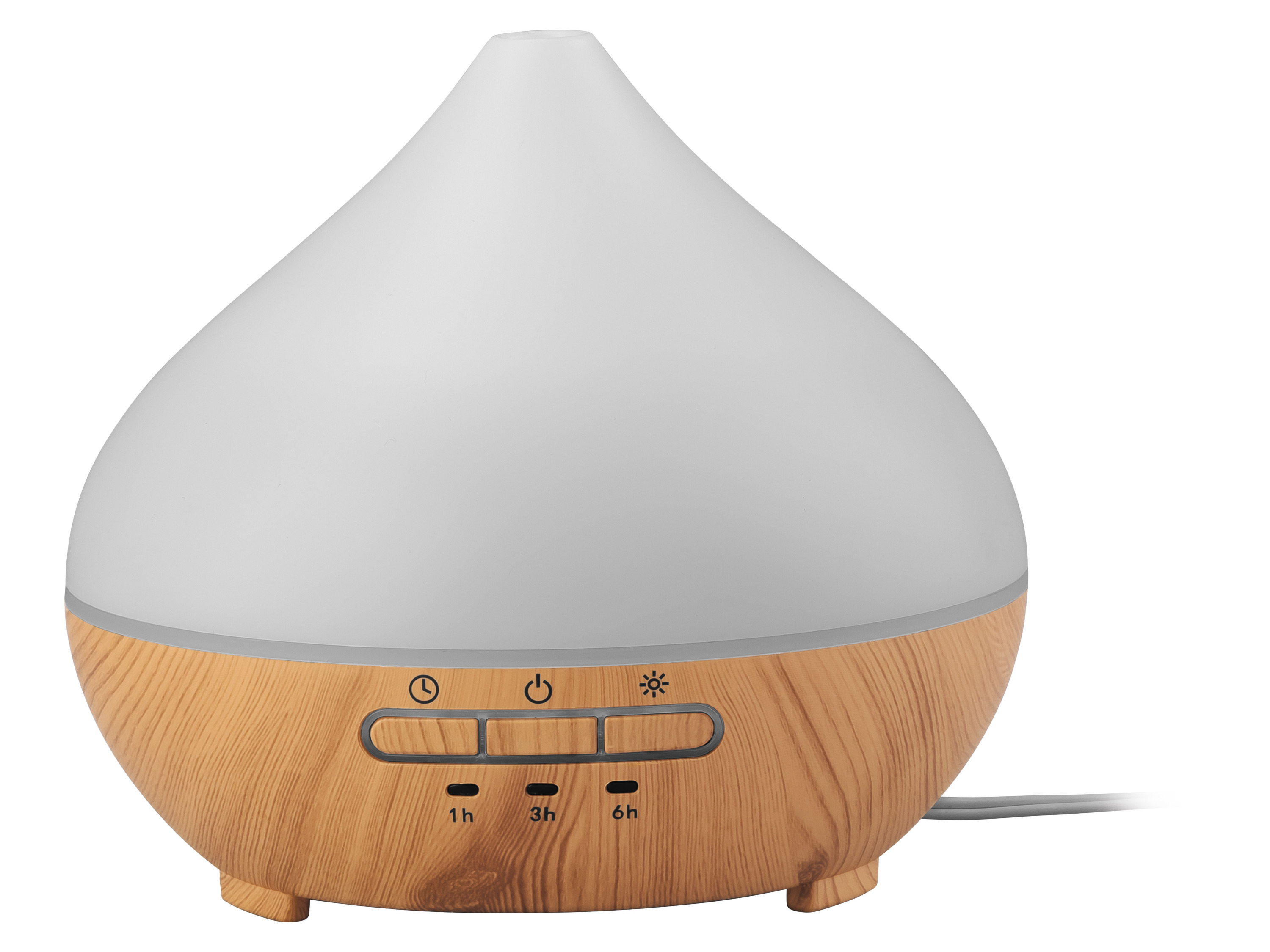 LIVARNO® Ultraschall Aroma Diffuser Holz LADH 12 (transparenter Deckel)