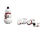 SILVERCREST® Vorratsdosen-Set mit Schneemann-Motiv.