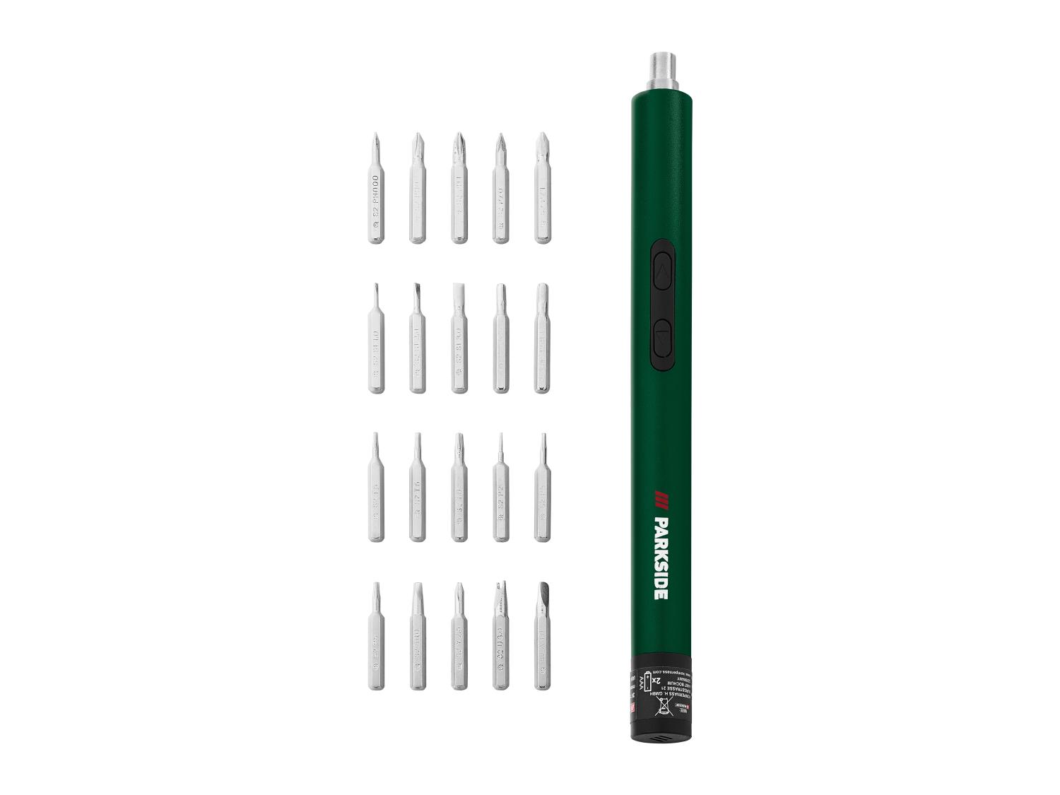 PARKSIDE Elektrischer Przisionsschraubendreher PEPS 3 A11, inklusive 20  Bits | Lidl