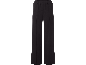 Schwarze weite Damenhose mit elastischem Bund.