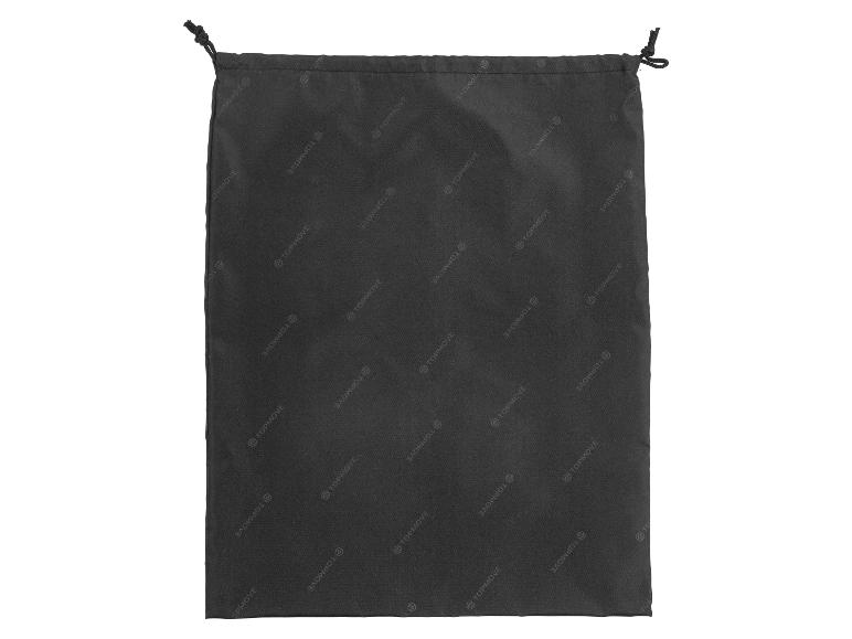 Eine schwarze Kordeltasche mit Topmove-Logo