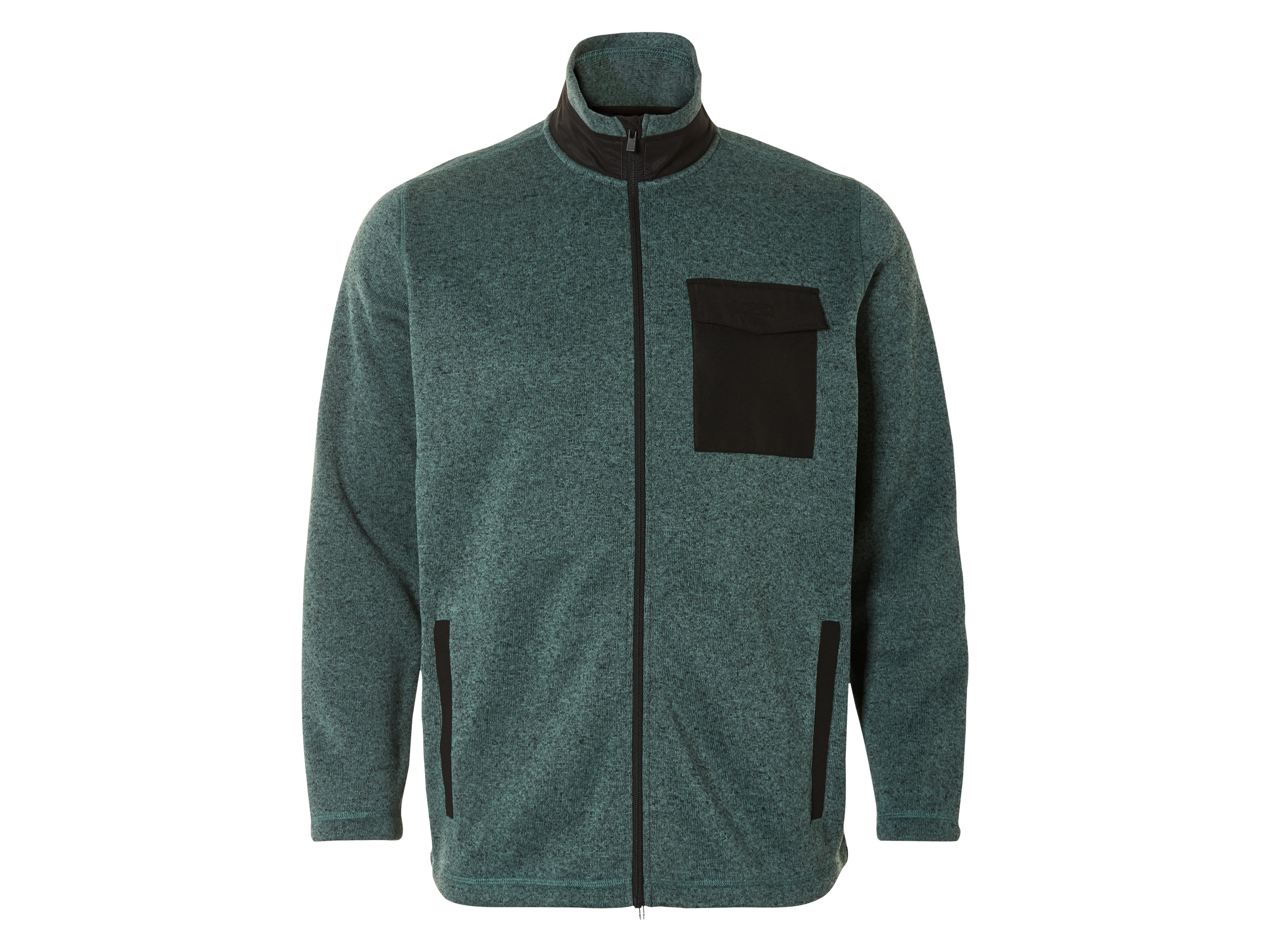 LIVERGY® Herren Jacke Strickfleece (Grün, XXL(60/62))““ | schwarz Muster: – Detail: braun, grün LIVERGY® Herren Jacke Strickfleece (Grün, XXL(60/62))““ | schwarz Muster: – Detail: braun, grün