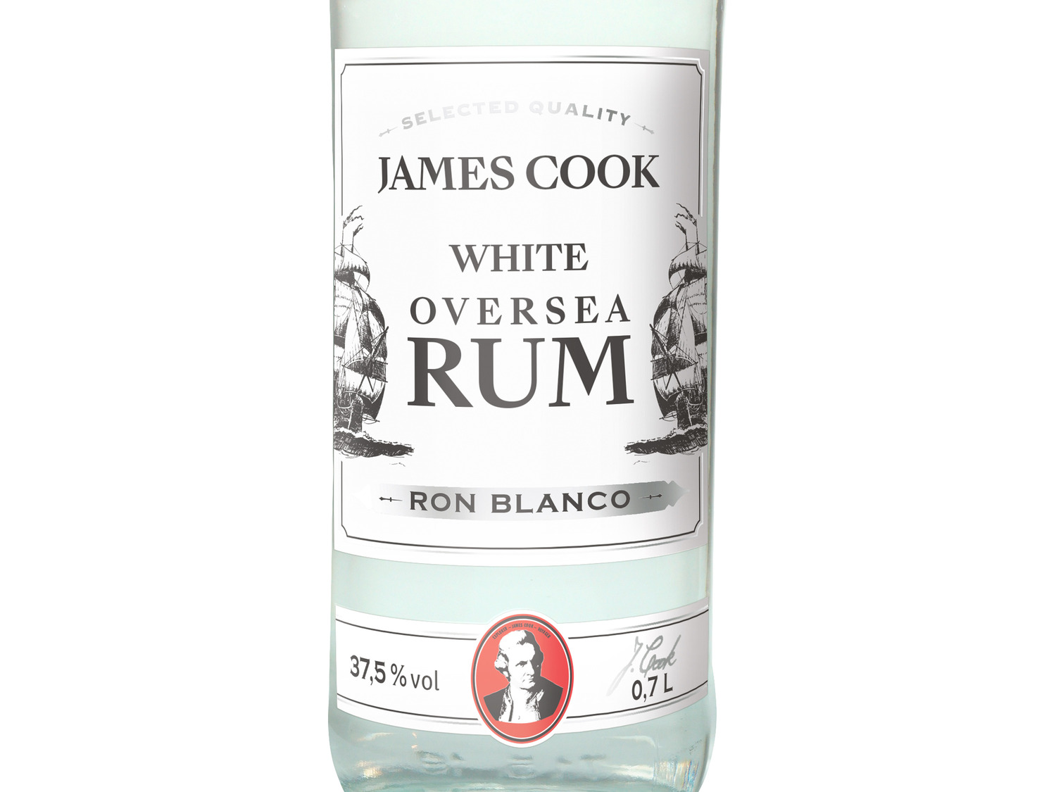 JAMES COOK Weißer Übersee Rum 37,5% Vol | LIDL