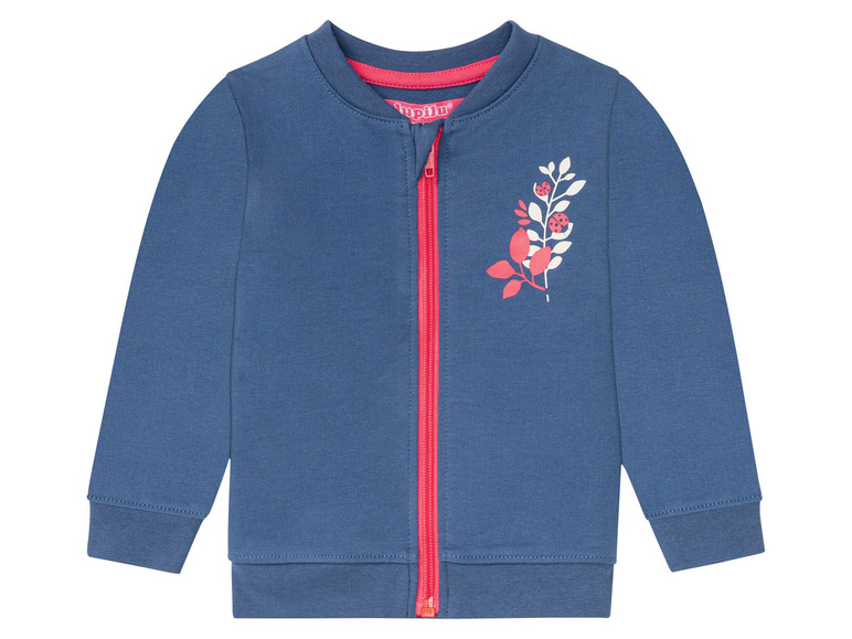 Gehe zu Vollbildansicht: lupilu® Mädchen Baby Sweatjacke, mit hohem Baumwollanteil - Bild 2