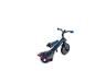 Blau-schwarzes 2-in-1 Kinderdreirad und Roller.