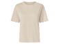 Hellbeiges Kurzarm-T-Shirt