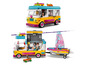 LEGO Friends Wohnmobil mit Boot und Zubehör.