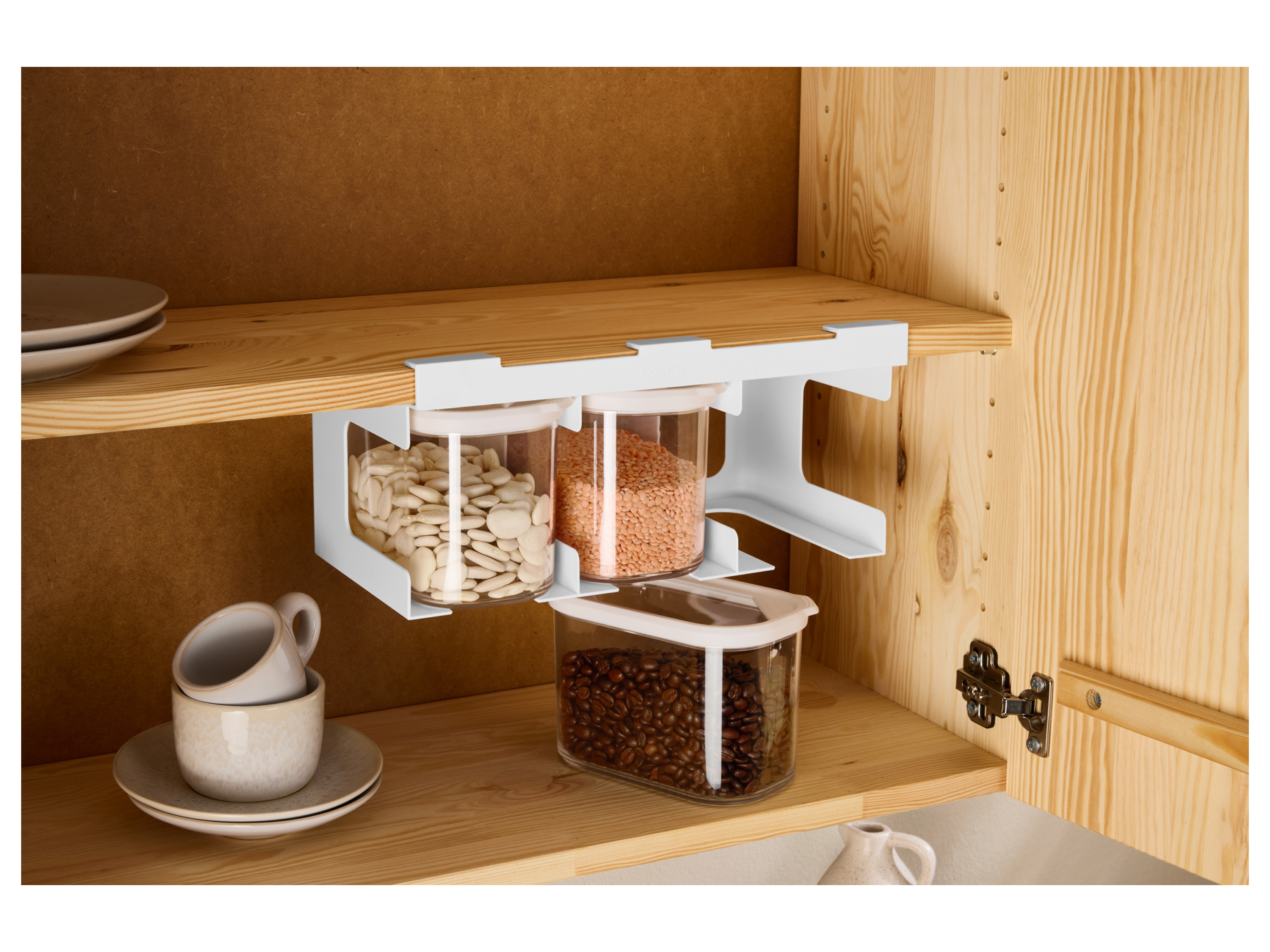 Thumbnail - SILVERCREST® Vorratsdosen-Sets mit Ansteckregal (Unterregal Aufbewahrung)