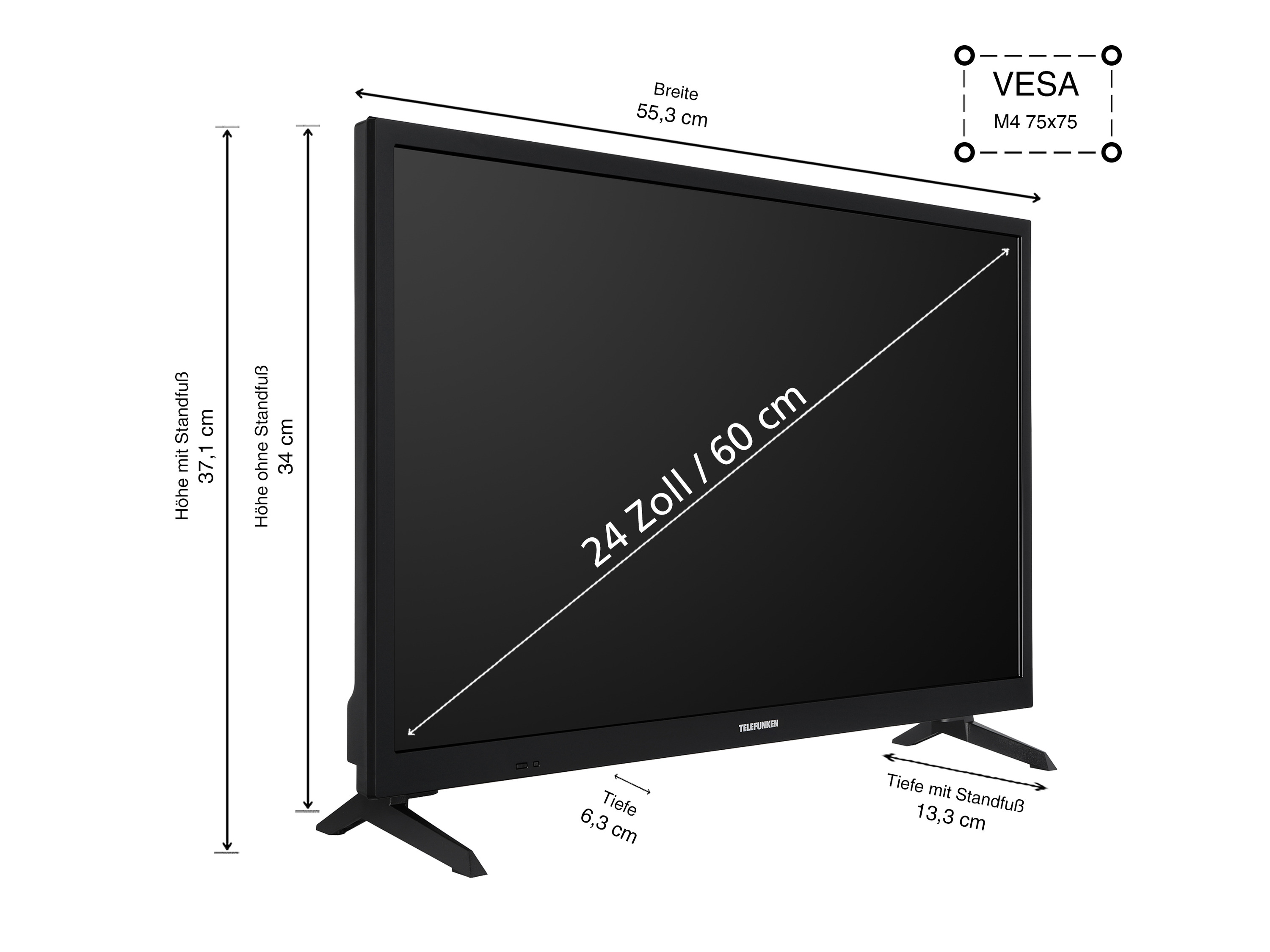 Telefunken XH24TO550S 24 Zoll LED Smart TV 3
