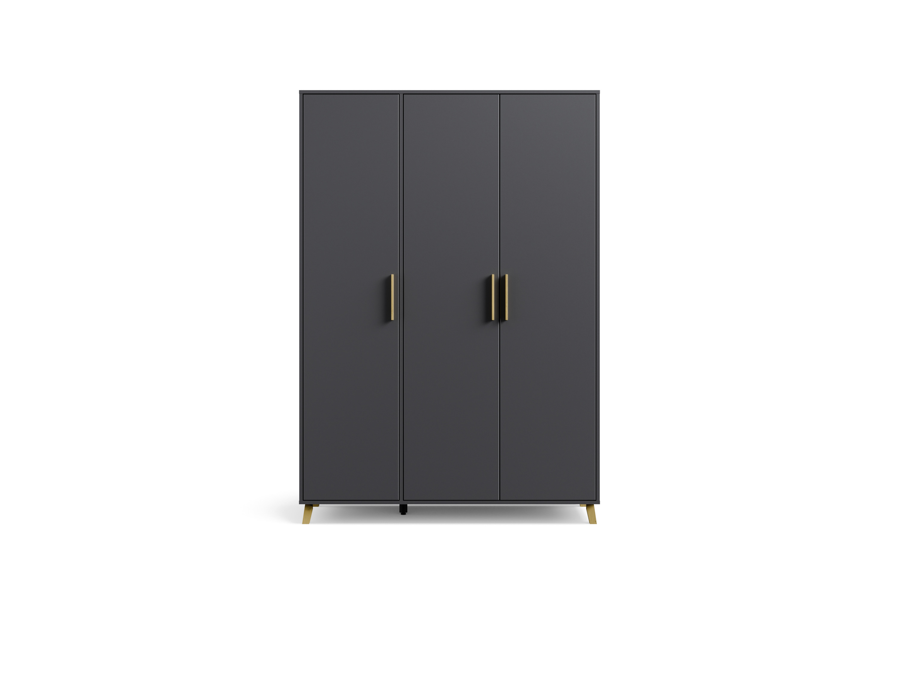 RAUCH BLUE Shinjo Drehtürenschrank (Basic-Zubehör, graumetallic, Breite 140 cm / Höhe 203 cm) – Bild 3 von 4
