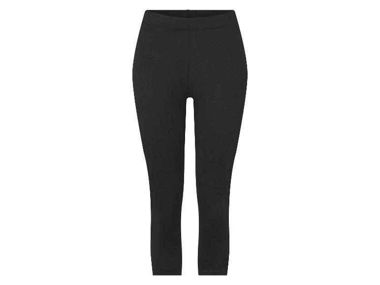 Schwarze ¾ Leggings.