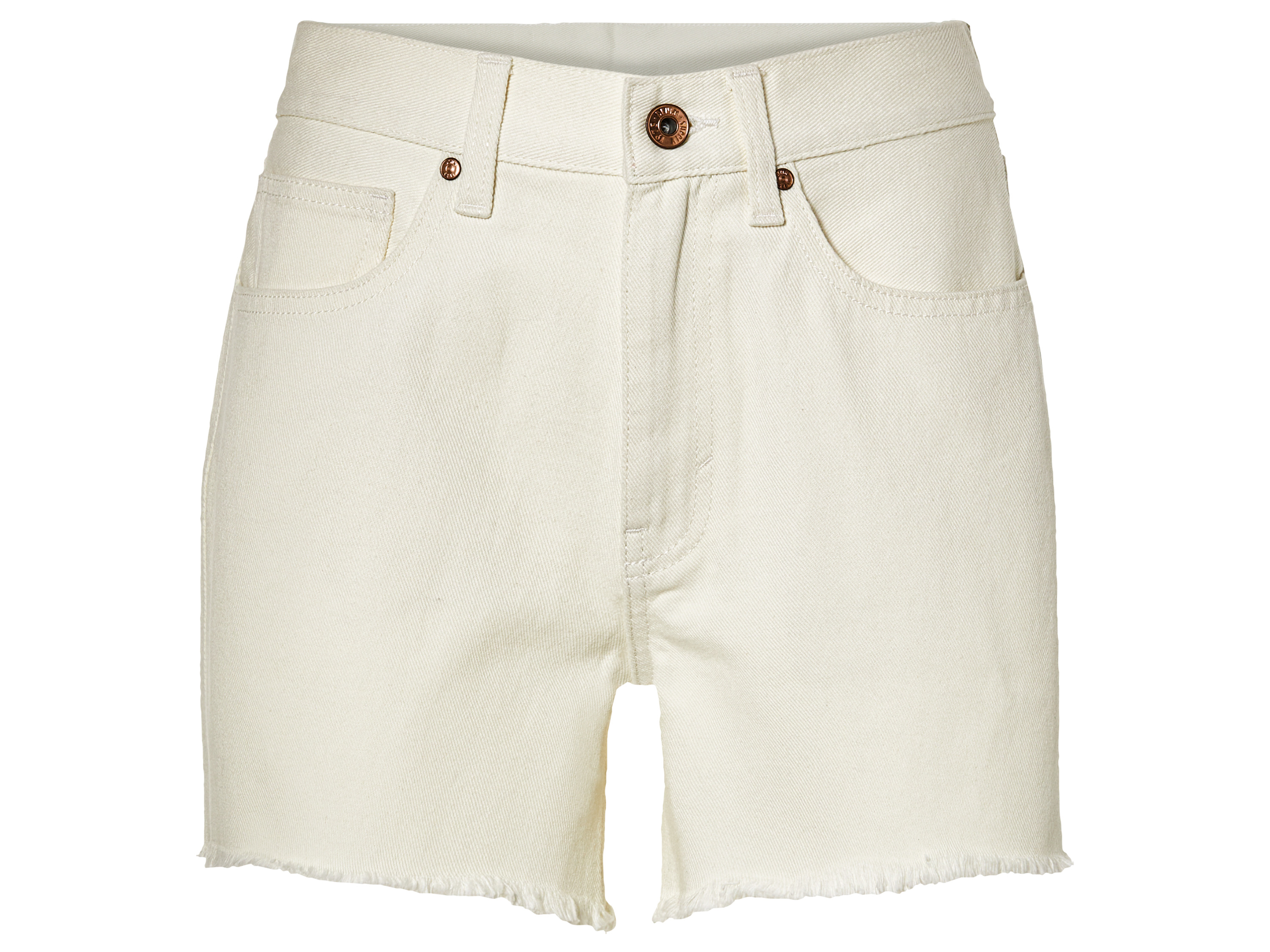 esmara® Damen Jeansshorts (Weiß, 46) | 04335747040733