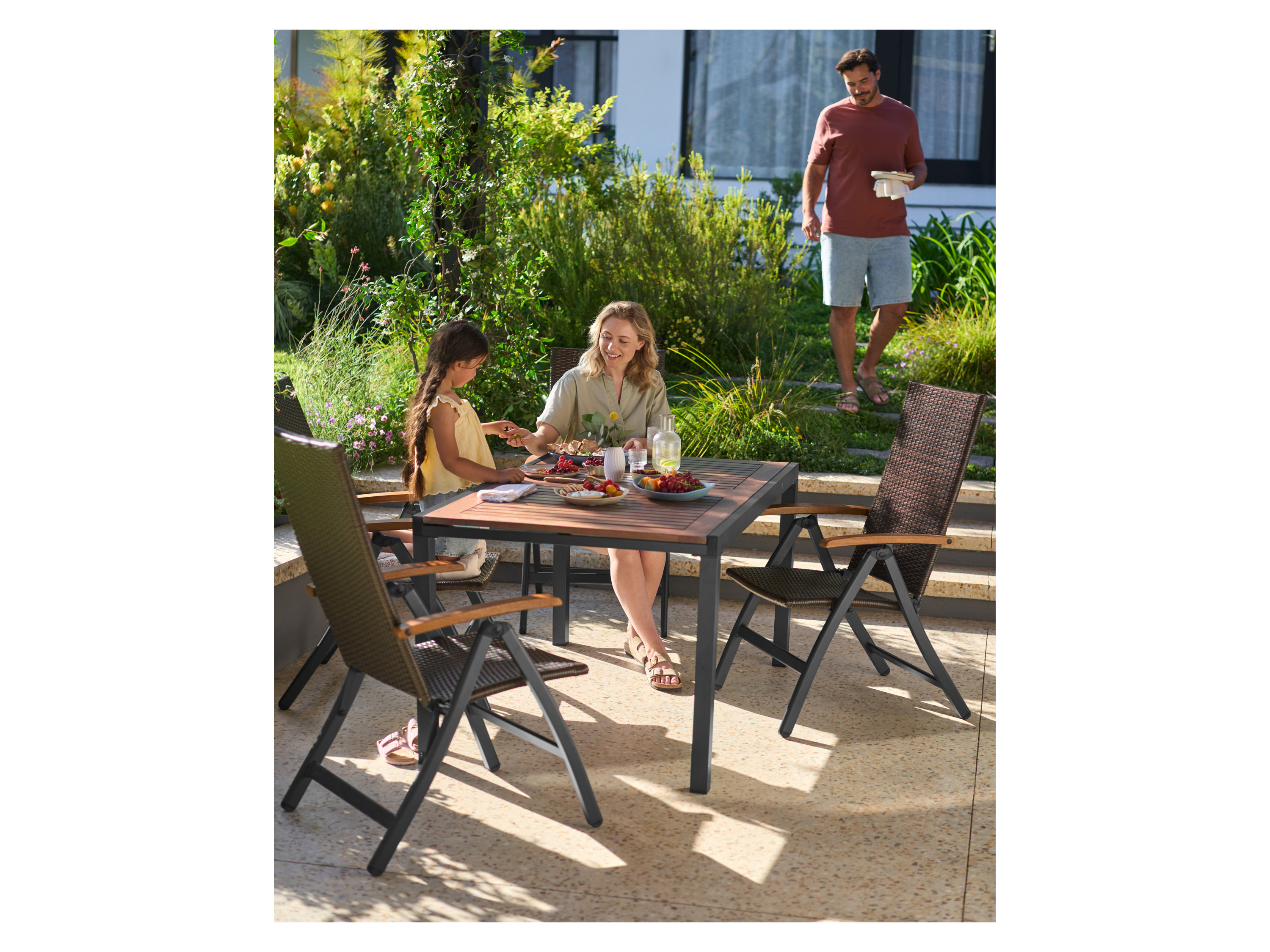 Thumbnail - LIVARNO® Geflecht-Klappsessel »Valencia«, 2 Stück