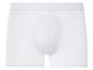 Ein Paar weiße Boxershorts.