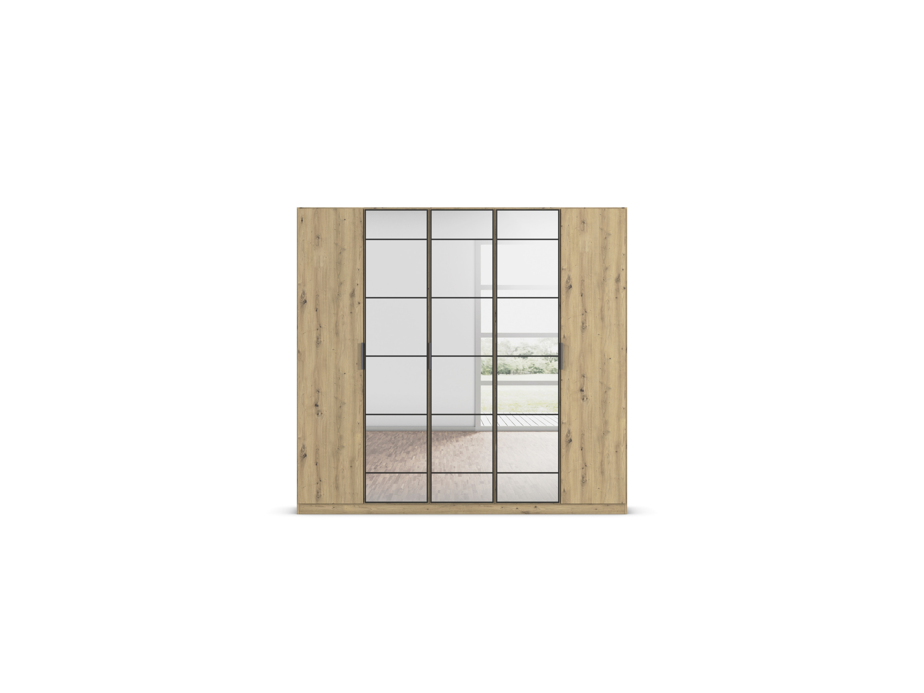 RAUCH ORANGE Acero Drehtürenschrank (Eiche Artisan, Breite 226 cm / Höhe 210 cm) – Bild 4 von 4
