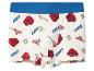 Weiße Boxershorts mit blauem Bund und Cars-Filmmotiv