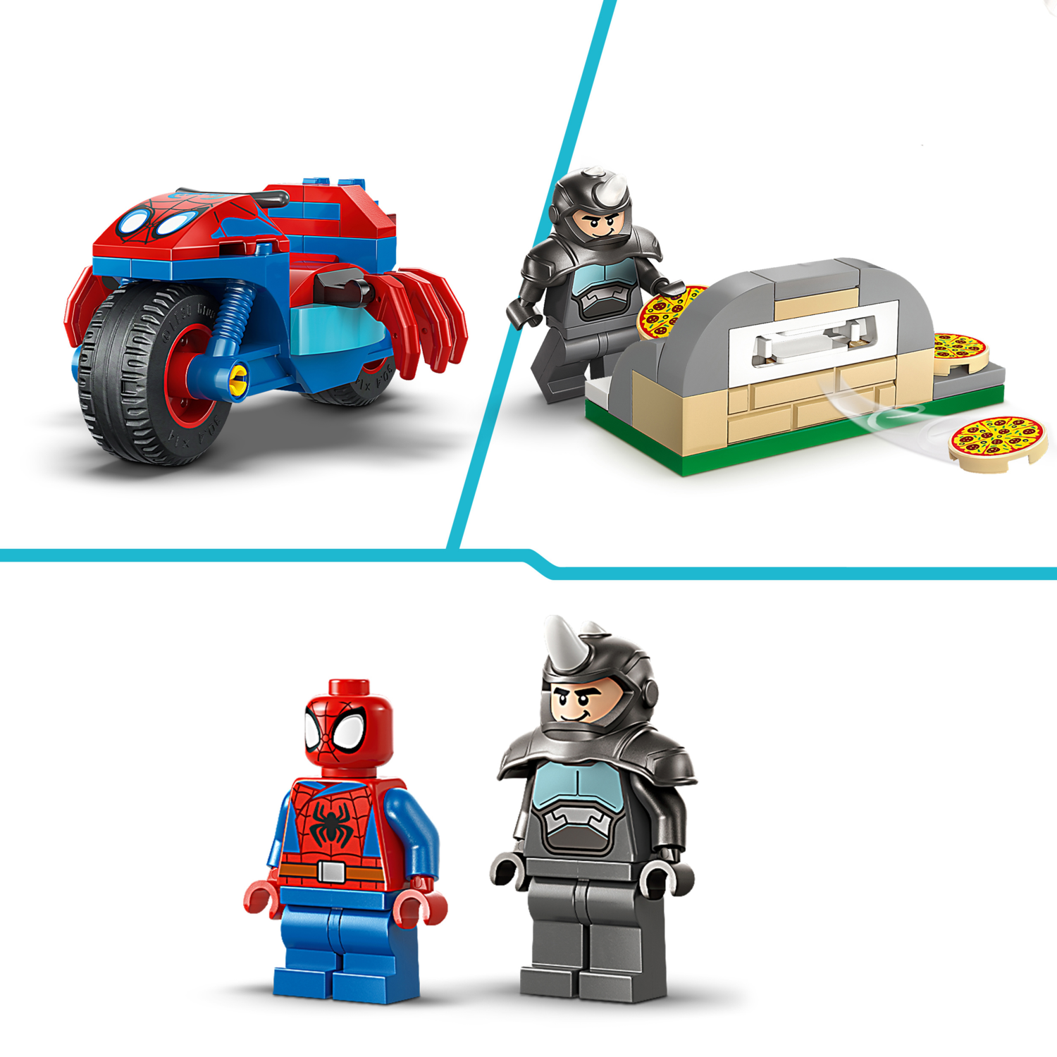 Lego® Spidey 11206 Spidey auf Motorrad vs. Rhino – Bild 4 von 4