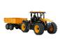 Ferngesteuerter Fastrac Traktor mit gelbem Anhänger.