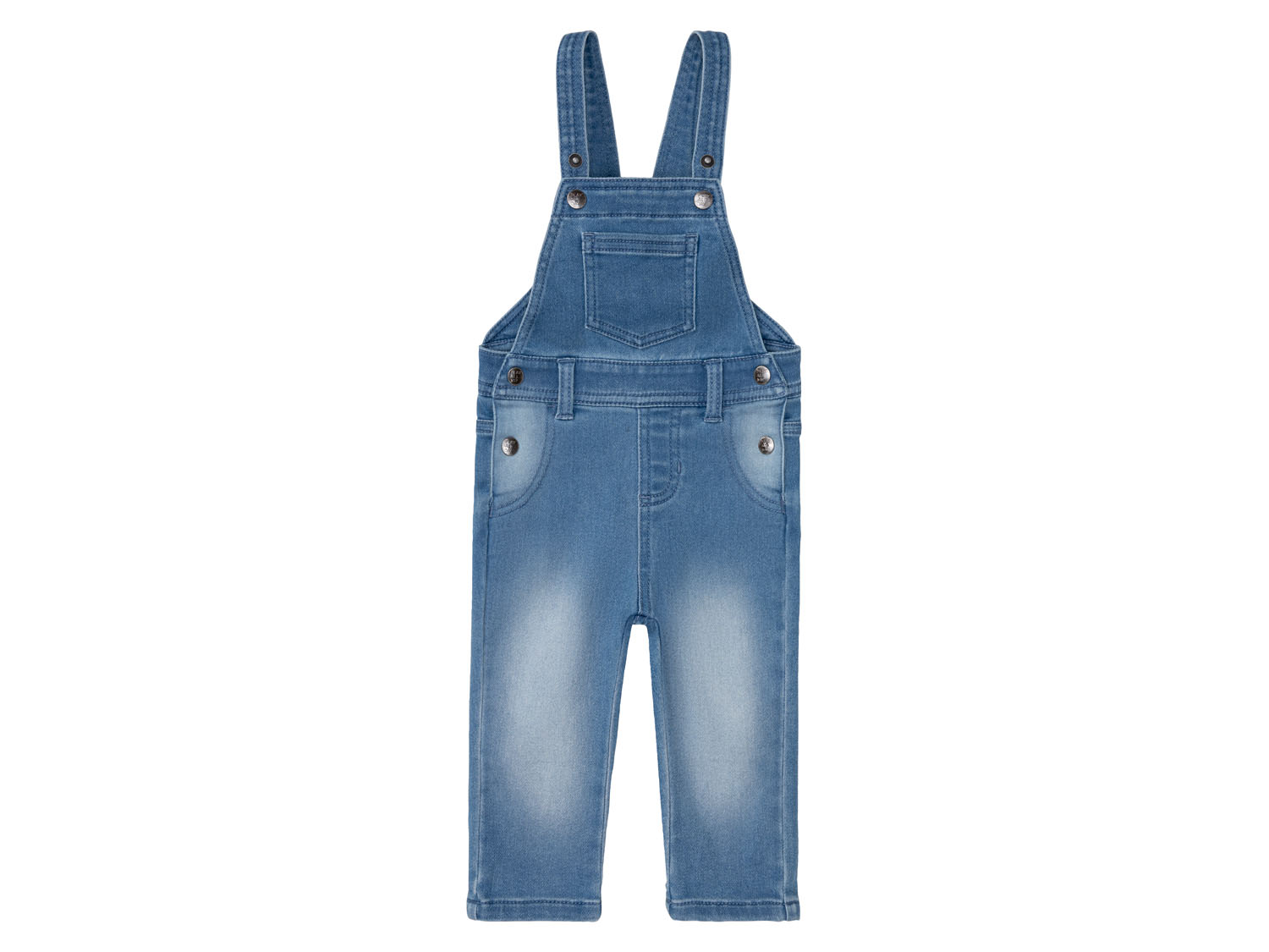 lupilu® Baby Latzhose Sweatdenim (Blau, 68) | 04055334473514