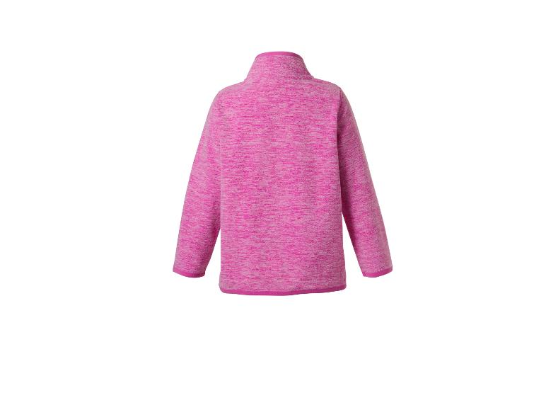 Pinke Fleecejacke für Damen, Rückansicht