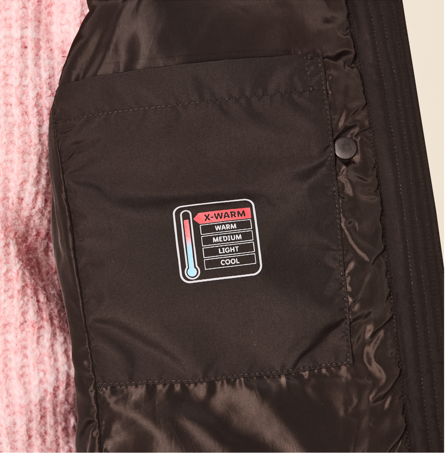 ESMARA® Damen Premium-Thermosteppmantel (Braun, M(40/42)) – Bild 4 von 4