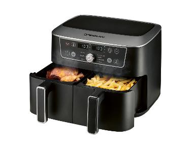 SILVERCREST® Doppelzonen-Heißluftfritteuse