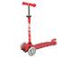 Roter Kinderroller, modernes Design.