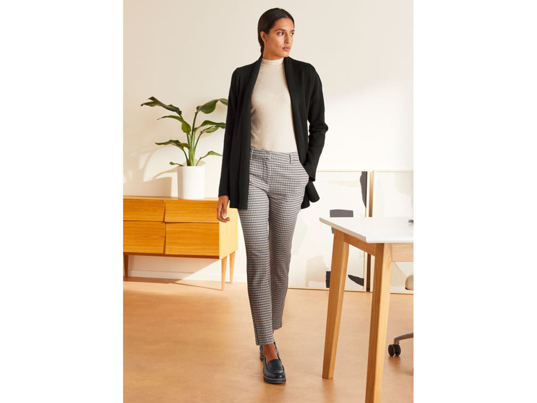 Gehe zu Vollbildansicht: esmara Damen Business Stoffhose, moderne Knöchellänge, mit Viskose - Bild 7