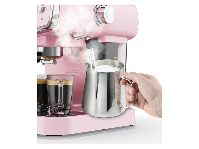 Gehe zu Vollbildansicht: SILVERCREST® KITCHEN TOOLS Espressomaschine »SEM1050«, mit Siebträger-System - Bild 3