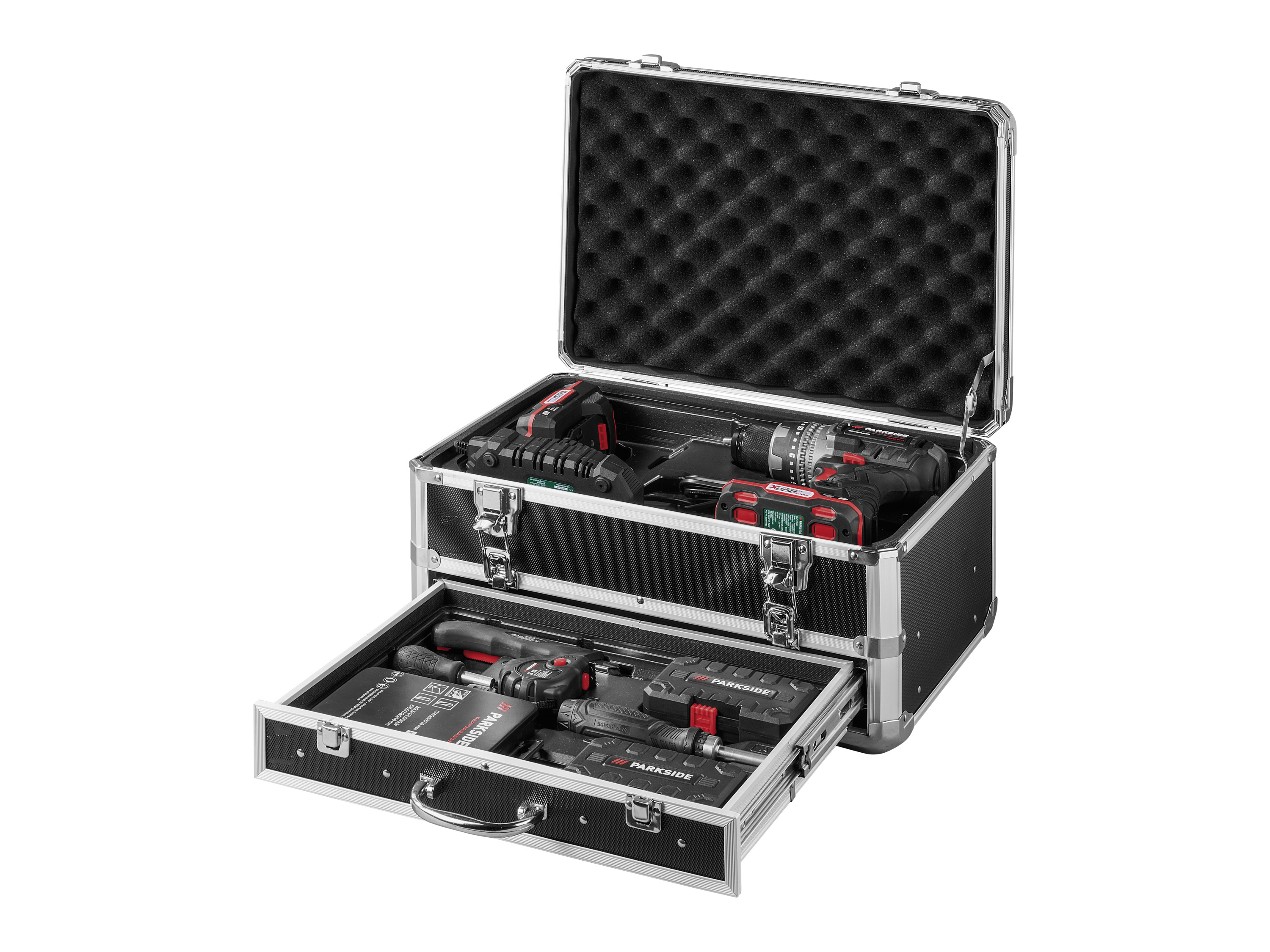 Thumbnail - PARKSIDE PERFORMANCE® 20 V Akku-Bohrschrauber Starterset »PBSAP 20-Li A1«, mit Akku und Ladegerät, im hochwertigen Alu-R...