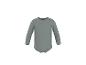 Einfarbiger grauer Langarm-Babybody