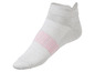 Graue Sport-Socken mit rosa Streifen