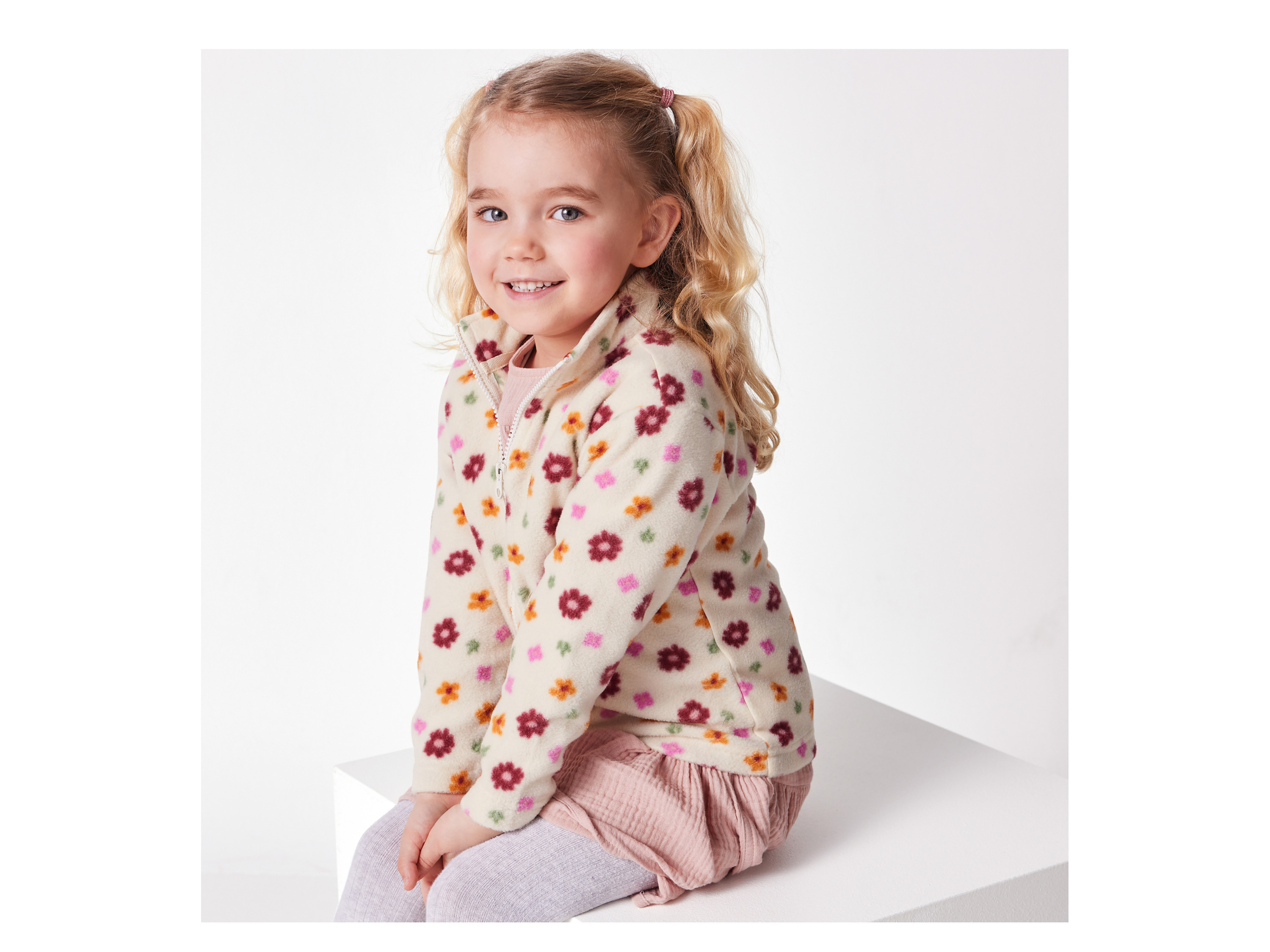 Thumbnail - lupilu® Kinder Allwetterjacke, 2-teilig (magenta/beige, 122/128)