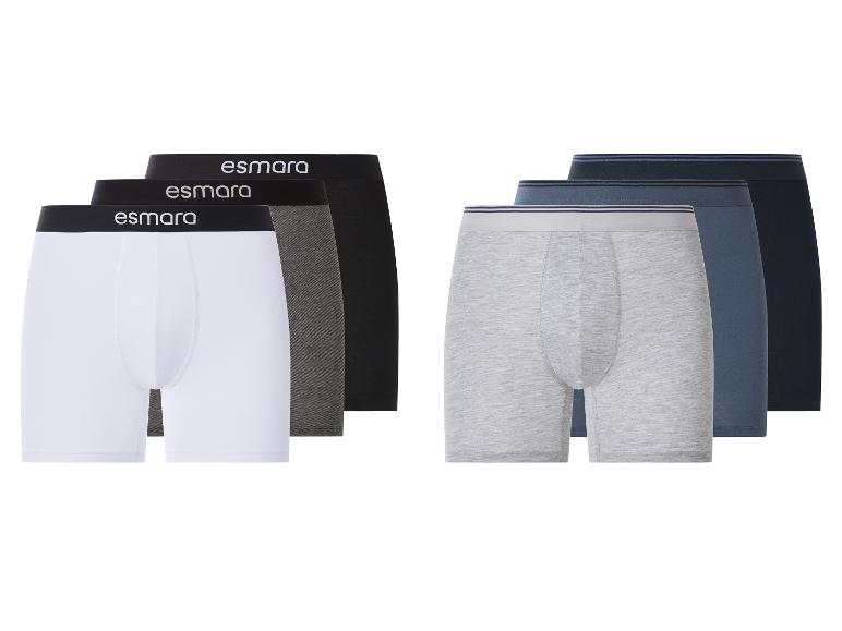 Esmara Herren-Boxershorts in Weiß, Grau, Schwarz und Blautönen