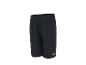 Schwarze Sportshorts mit elastischem Bund und kleinem Logo am Bein