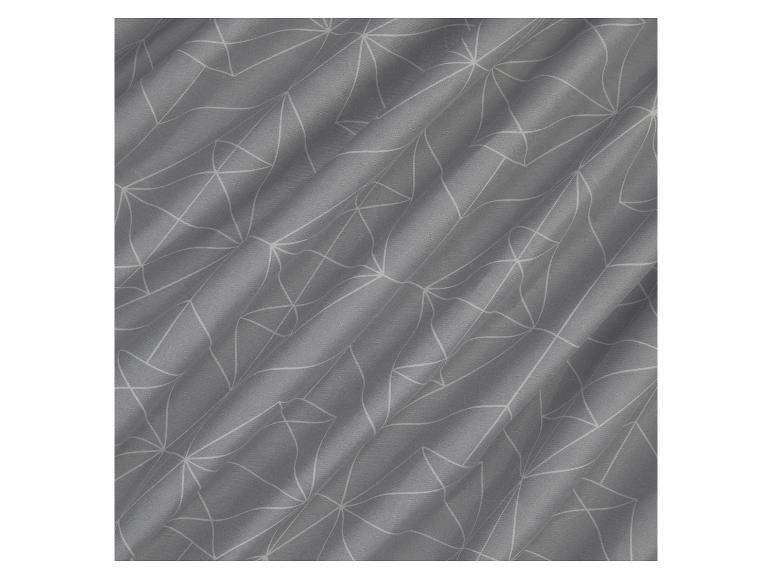 Grauer Stoff mit elegantem geometrischem Muster.