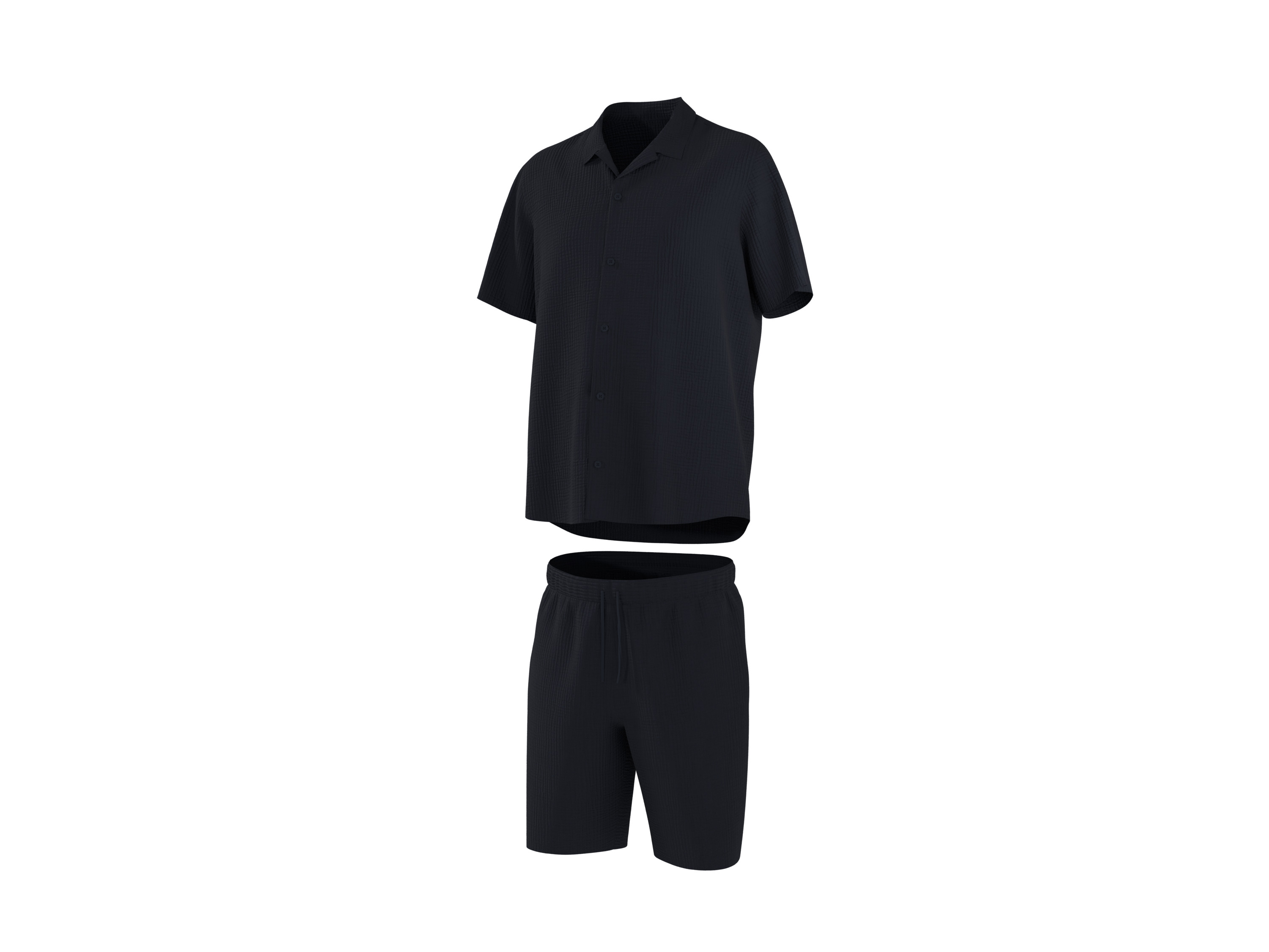 ESMARA MEN Herren Musselin-Pyjama (Navy, M (48/50)) – Bild 4 von 4