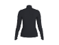 Schwarzer Damen-Rollkragenpullover mit langen Ärmeln, Rückansicht