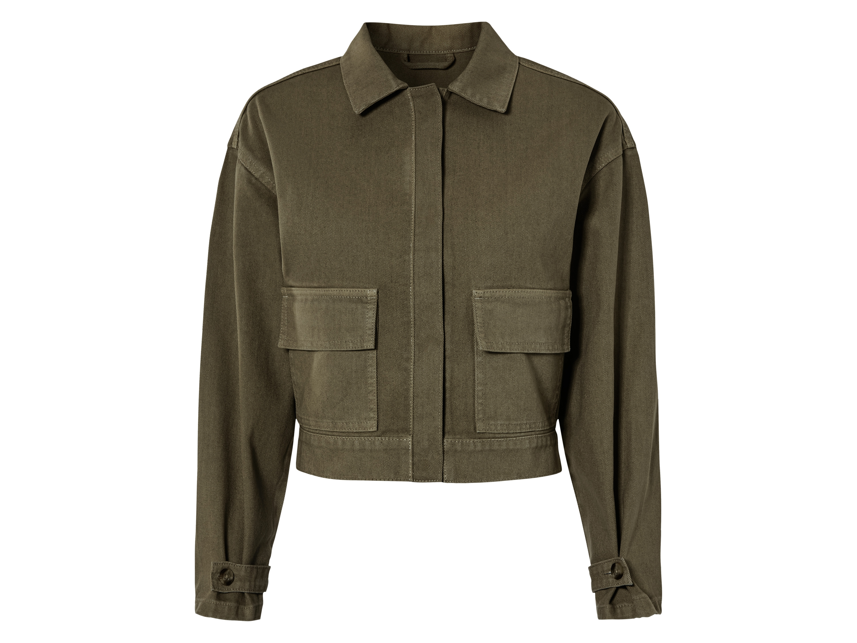 esmara® Damen Jacke (Khaki, L(44/46)) | 04052916240243