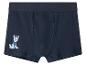 Dunkelblaue Kinder-Boxershorts mit Cartoon-Hundemotiv
