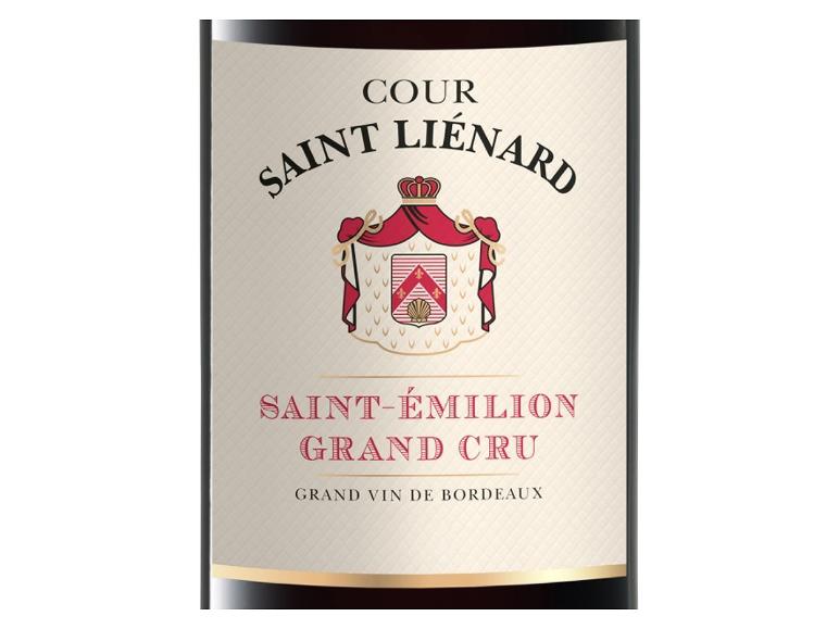 Weinetikett Cour Saint-Liénard Saint-Émilion Grand Cru, Grand Vin de Bordeaux
