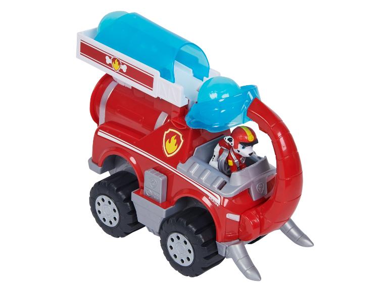 Rotes Paw Patrol Feuerwehrauto mit Marshall-Figur