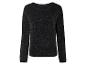 Ein schwarzer Pullover mit Glitzer.