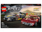 Lego Speed Champions Set mit einem Chevrolet Corvette C8.R Rennwagen und einem Chevrolet Corvette von 1969.