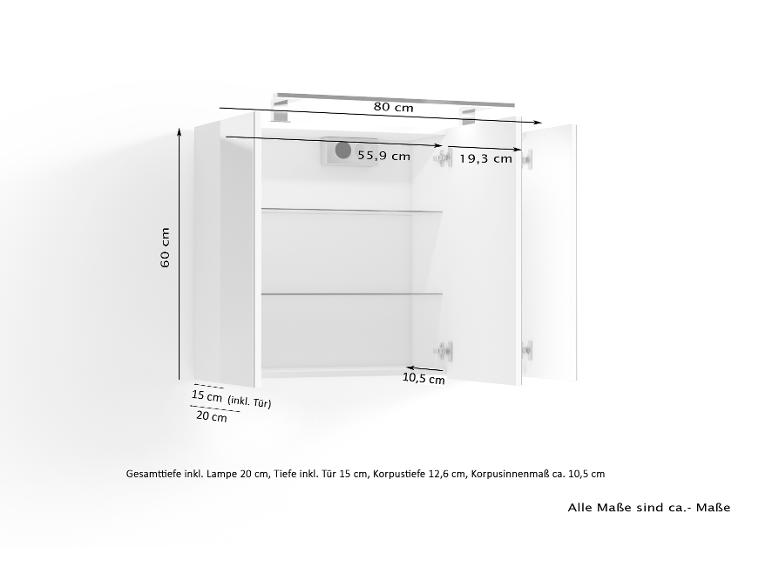 Spiegelschrank »Spree«, mit LED